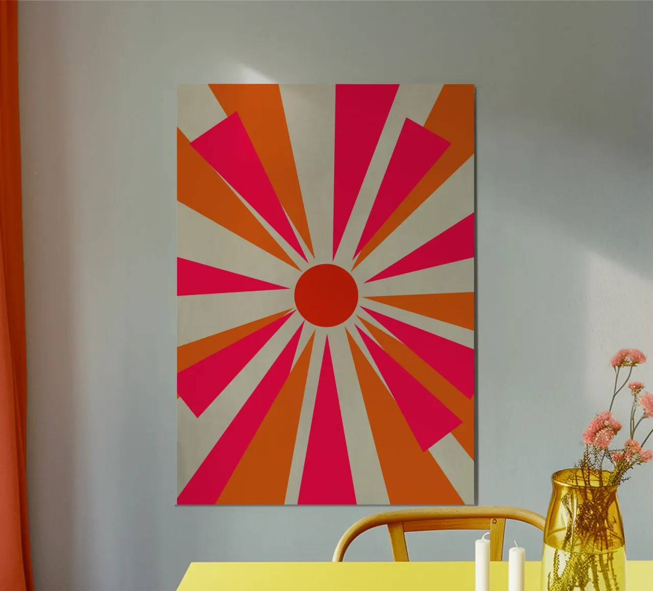 Sole in grassetto poster con telaio in plastica da Rose Beck Art