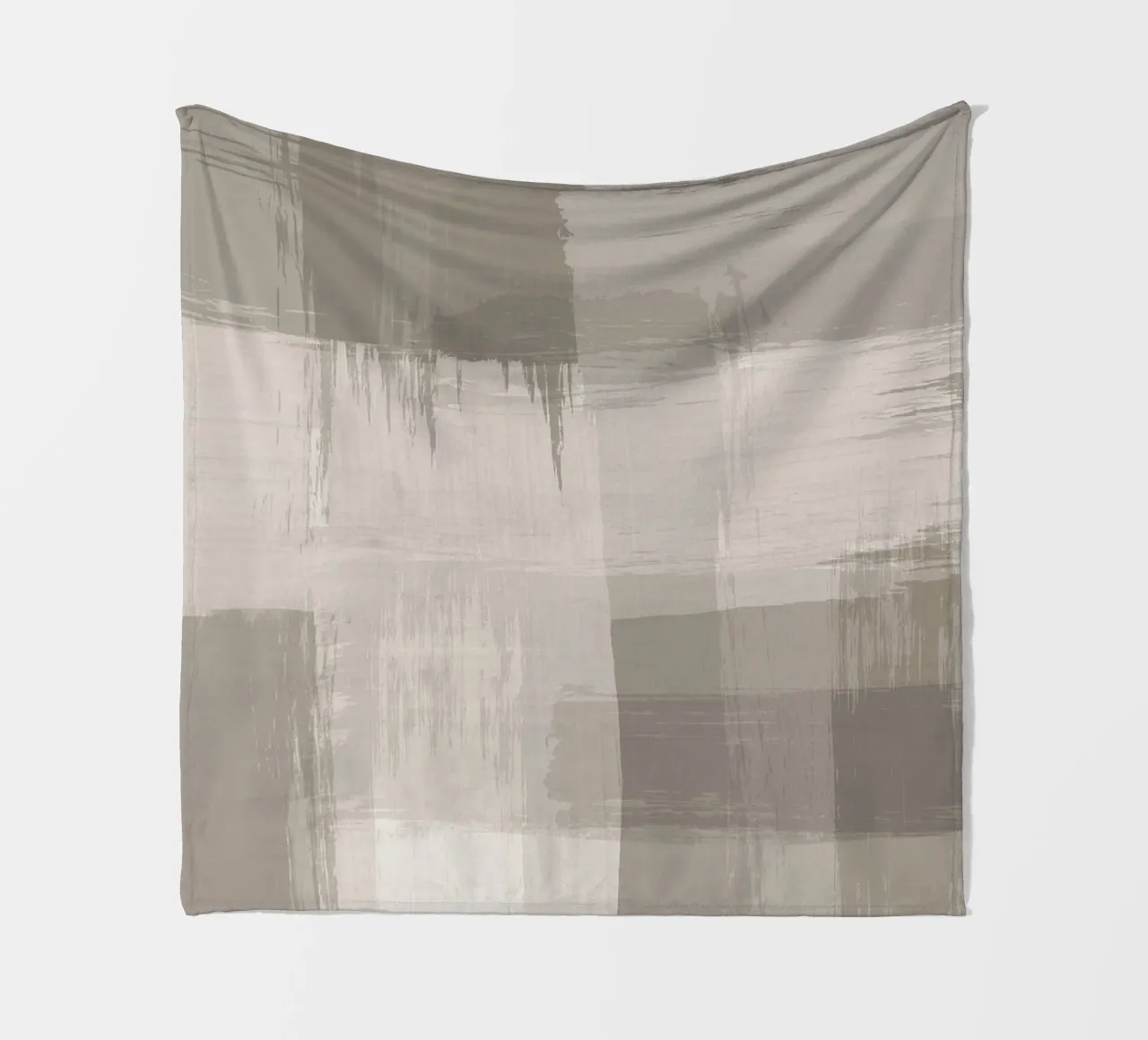 Surfaces 12B | Neutral Sand & Beige Brush Stroke Abstract coperta in pile da sabidussi
