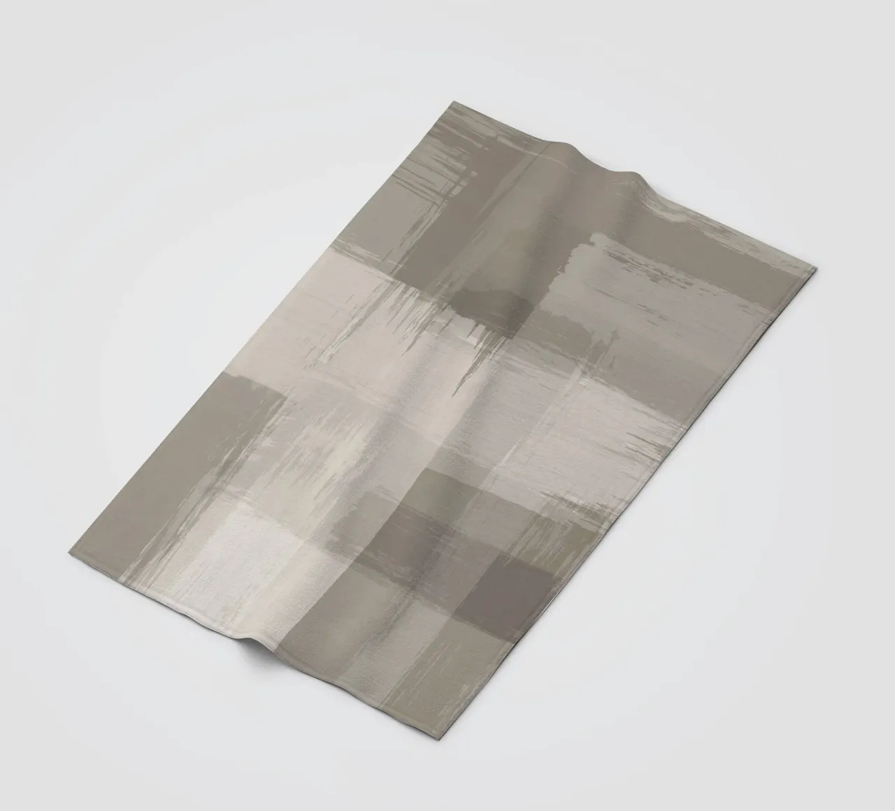 Surfaces 12B | Neutral Sand & Beige Brush Stroke Abstract coperta in pile da sabidussi