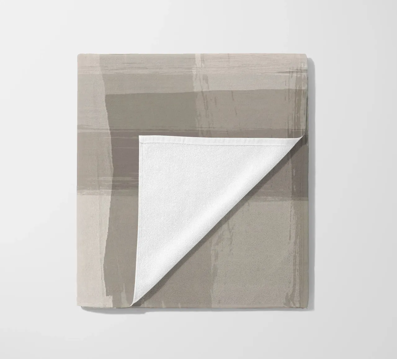 Surfaces 12B | Neutral Sand & Beige Brush Stroke Abstract telo mare da sabidussi