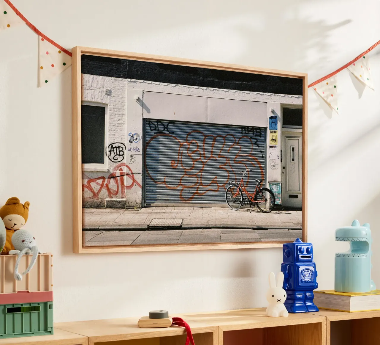 Garage di Amsterdam tela con Cornice a cassetta da Mane