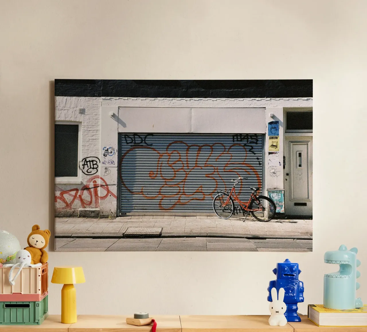Garage di Amsterdam tela con Cornice a cassetta da Mane