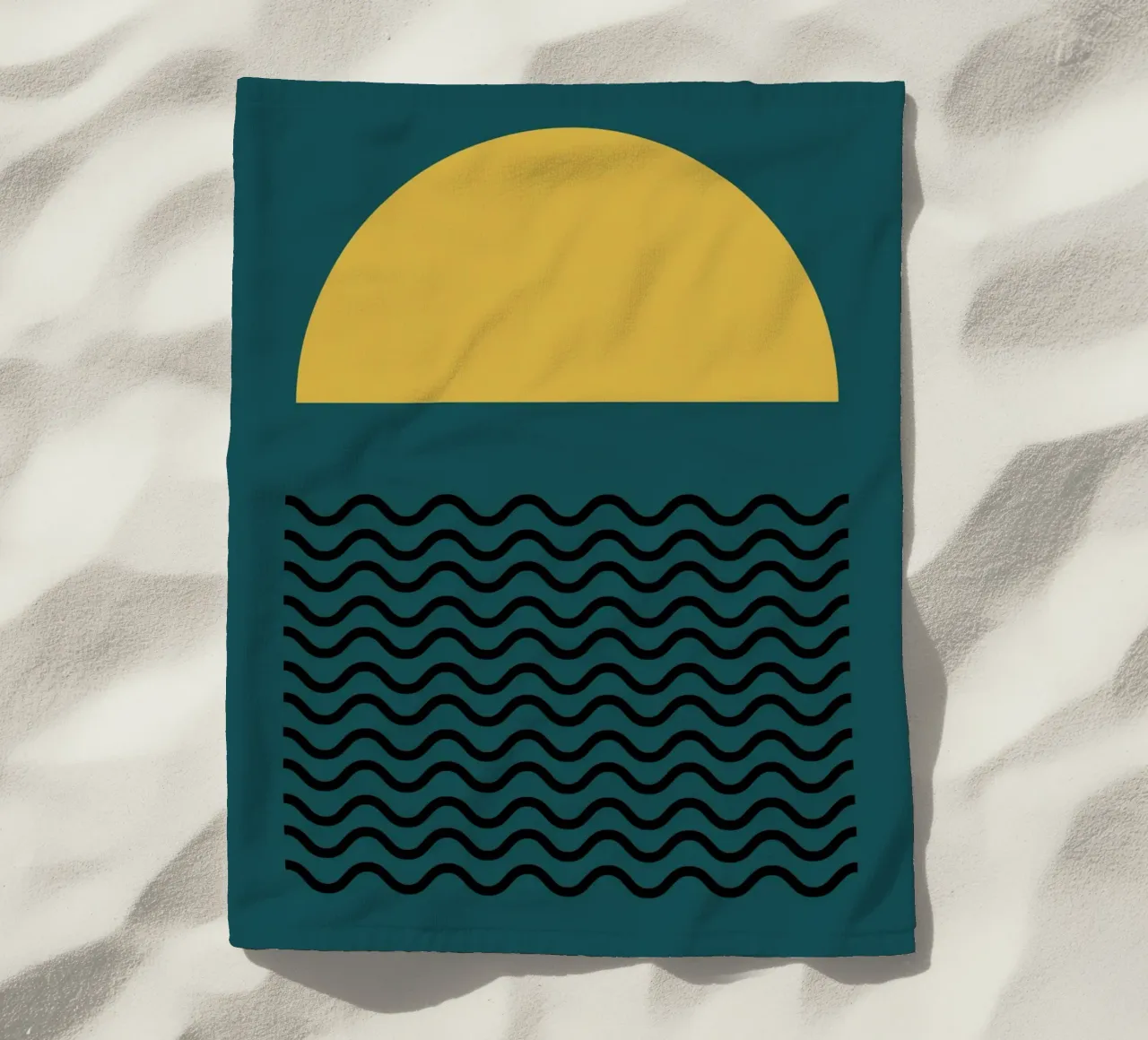 Schemering strandhanddoek van Rose Beck Art
