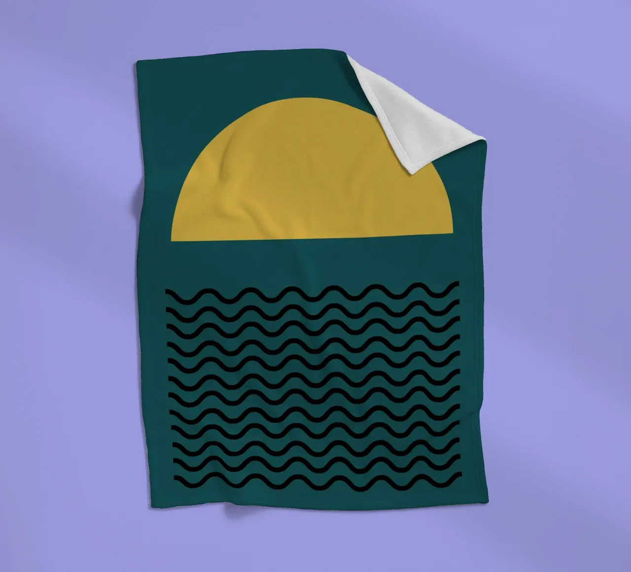 Schemering fleecedeken van Rose Beck Art