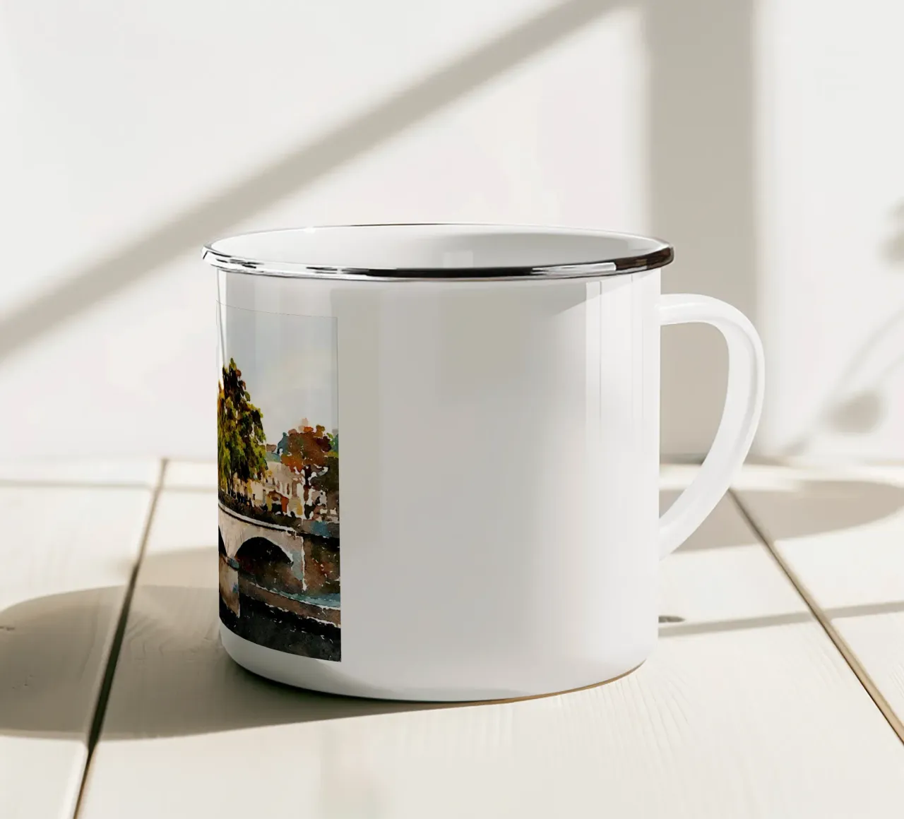 Parigi tazza in smalto da Massimo Frascogna