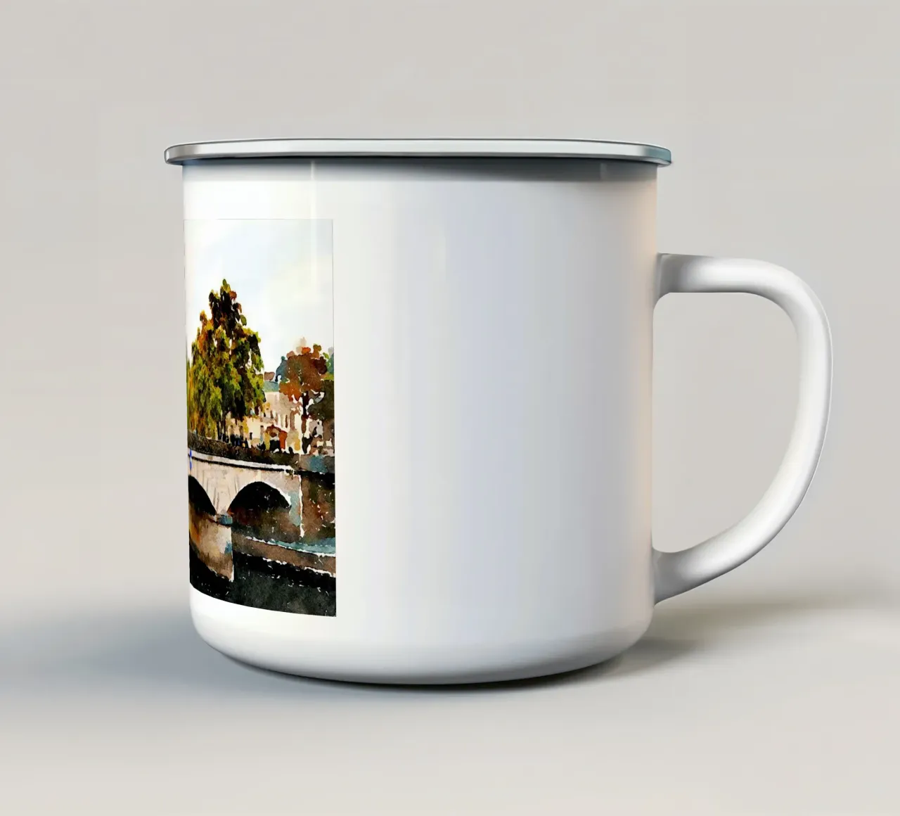 Parigi tazza in smalto da Massimo Frascogna