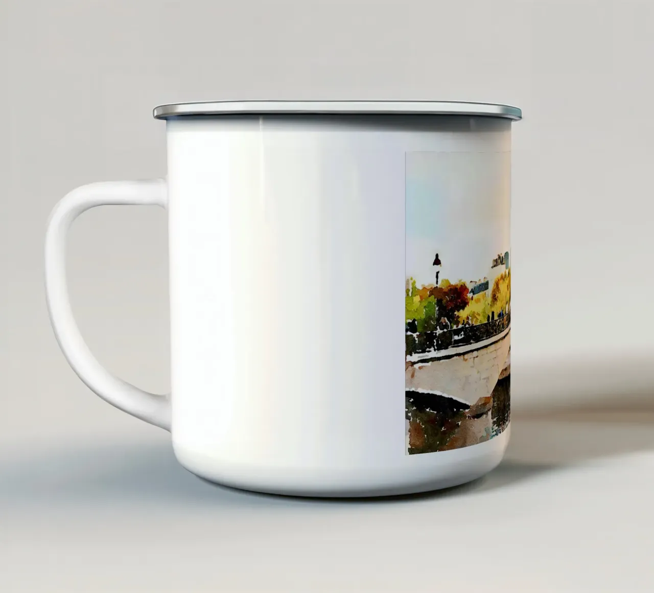 Parigi tazza in smalto da Massimo Frascogna