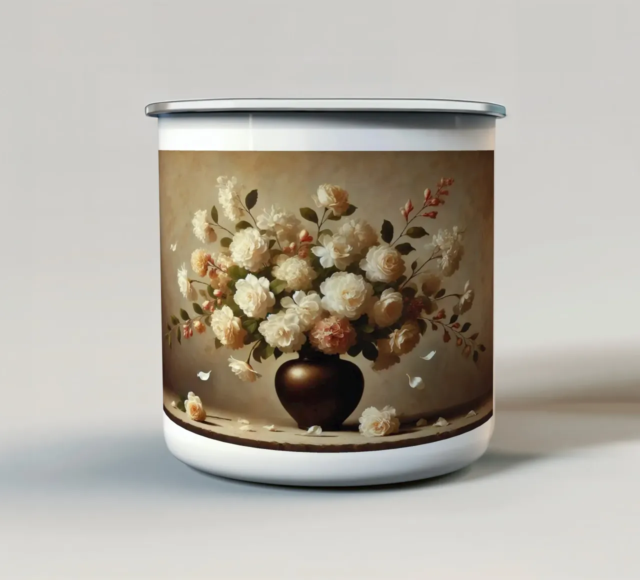 Bouquet di gelsomino vittoriano tazza in smalto da VintageBotanics