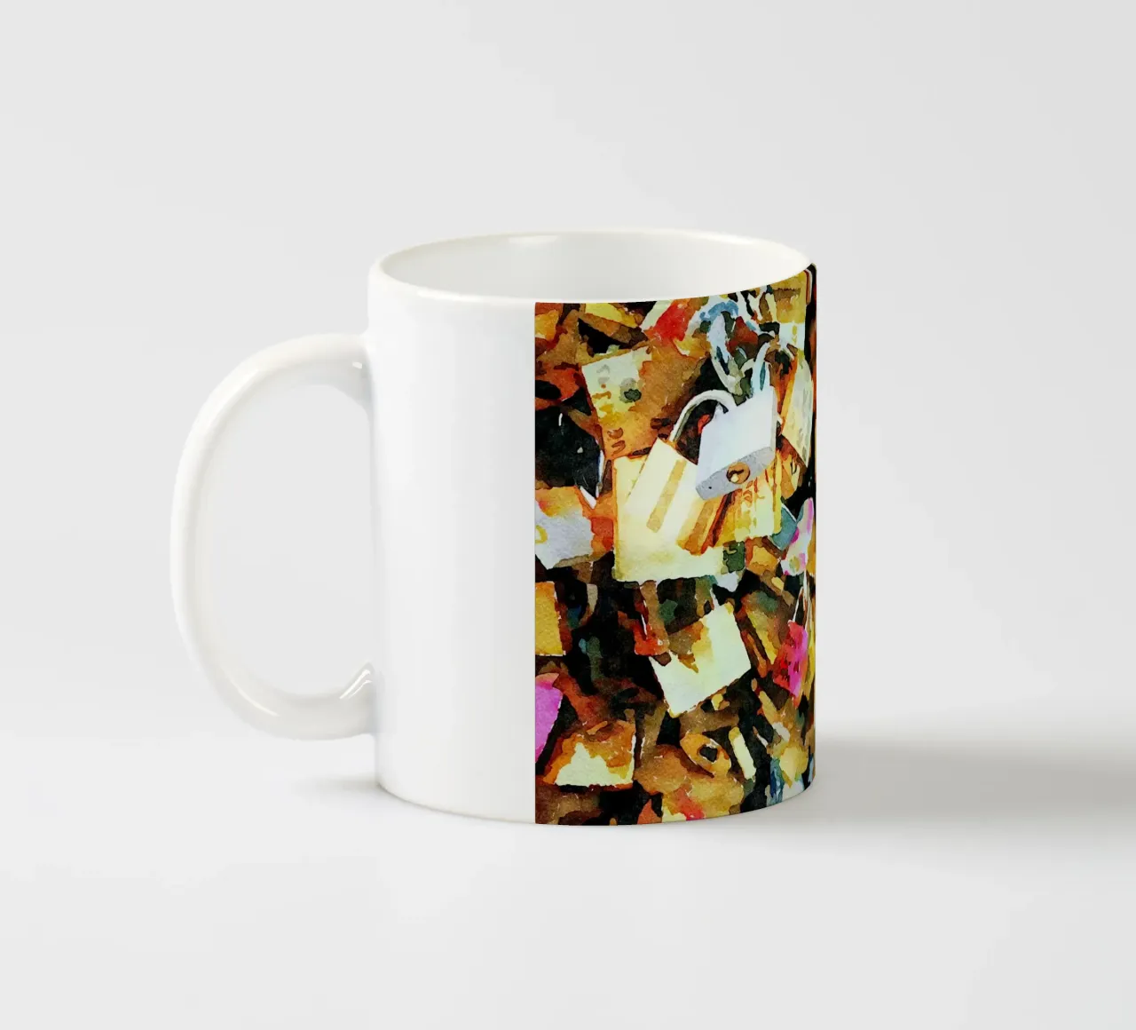 Amore a Parigi tazza in ceramica da Massimo Frascogna
