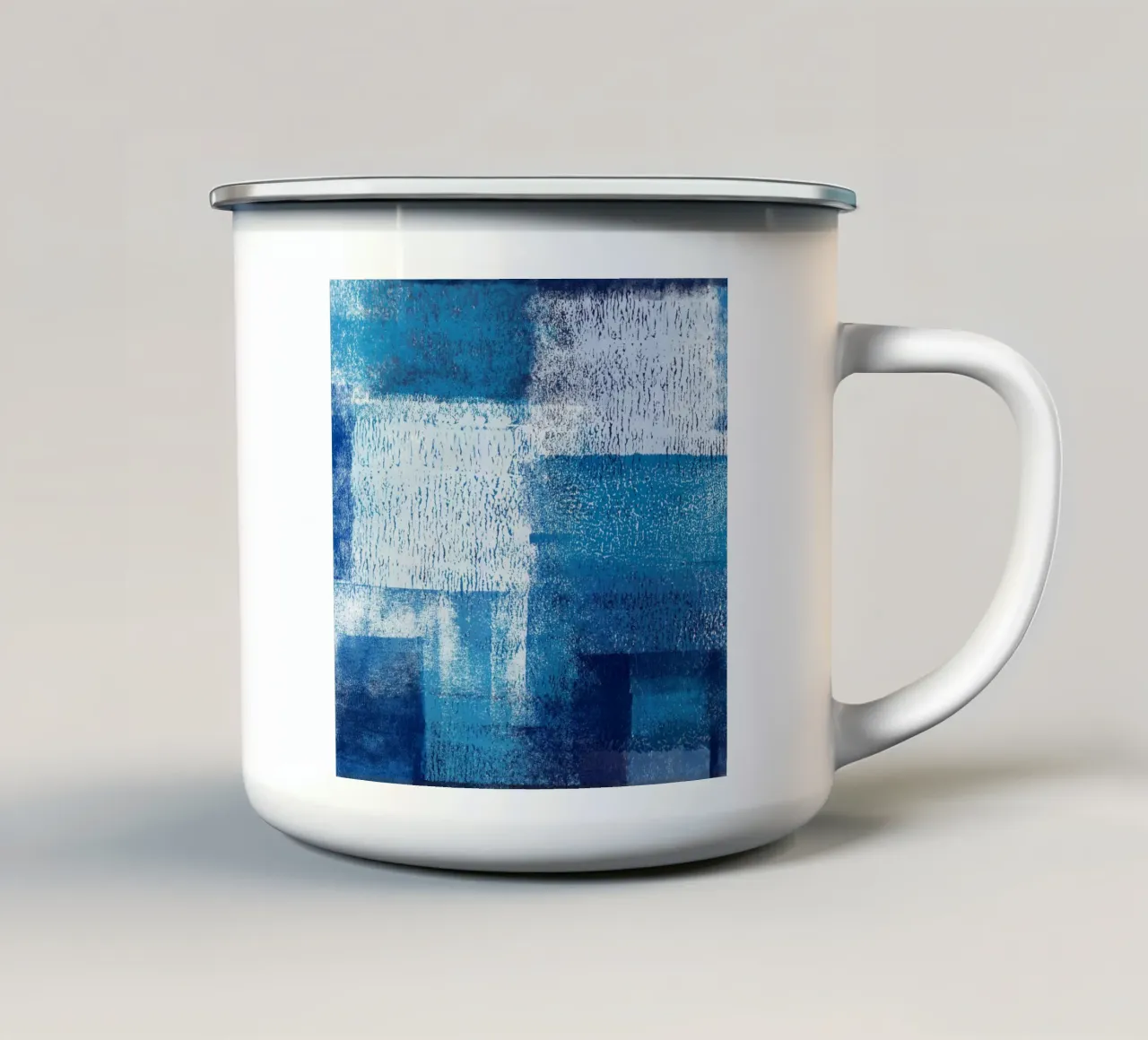 Surfaces 14 | Blue on Blue | Abstract Acrylic Painting tazza in smalto da sabidussi