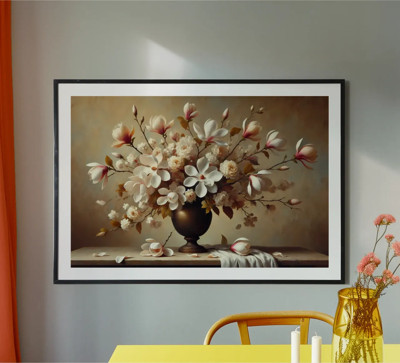 Bouquet di magnolia vittoriana poster da VintageBotanics