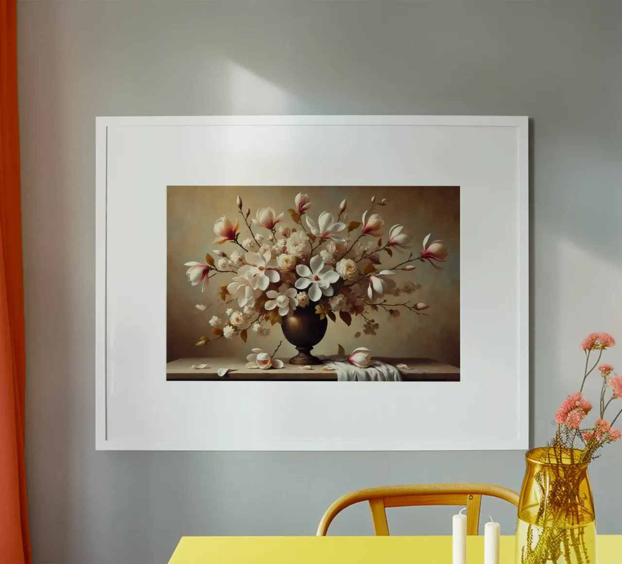Bouquet di magnolia vittoriana poster da VintageBotanics
