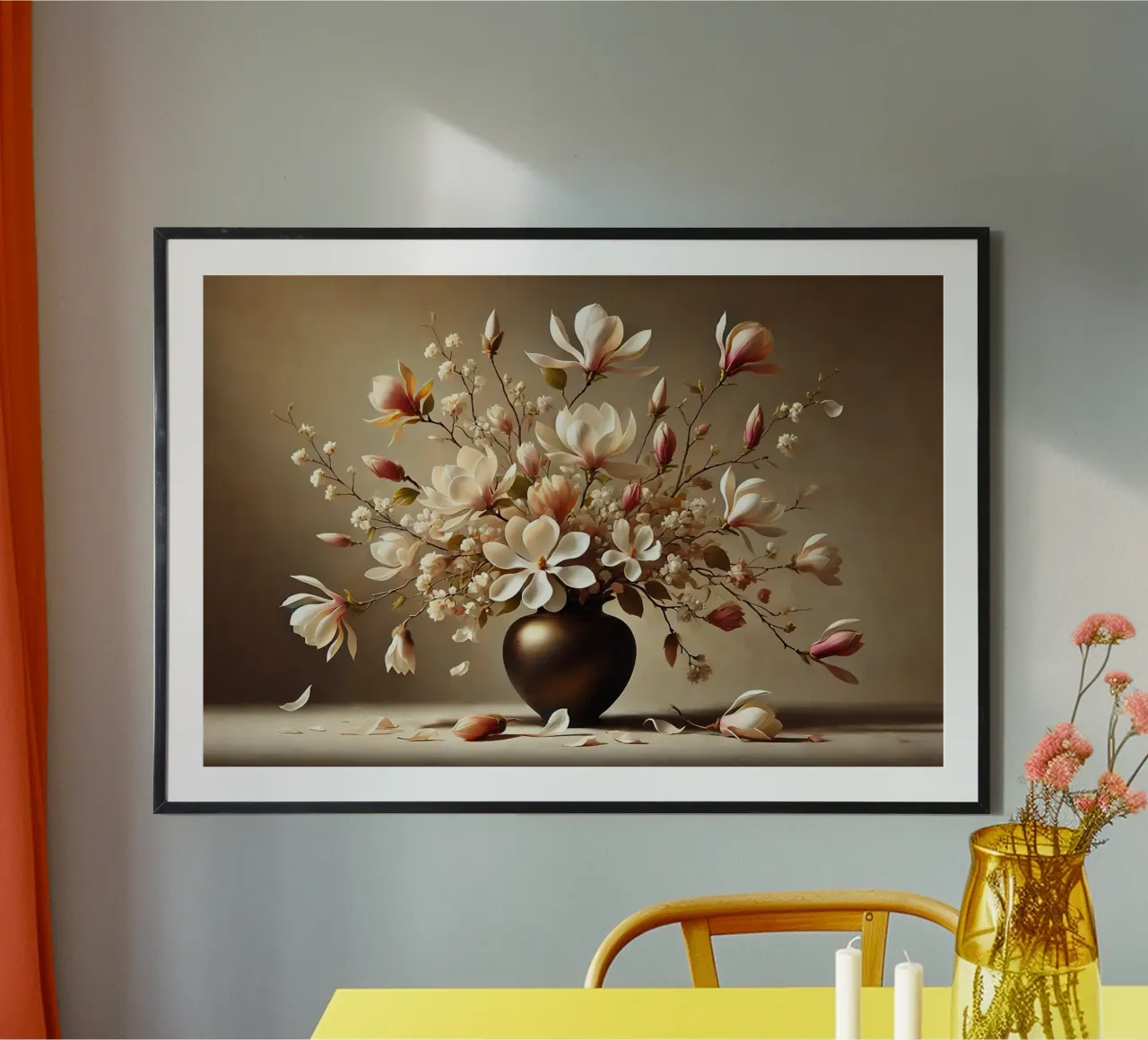 Bouquet di magnolia vittoriana poster da VintageBotanics
