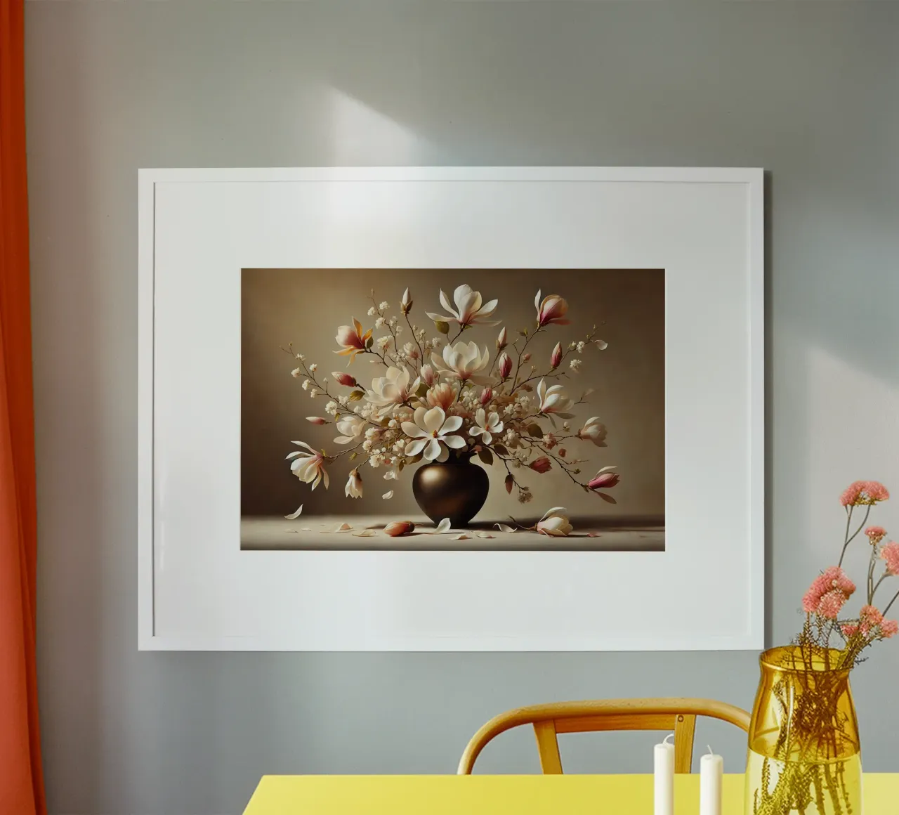 Bouquet di magnolia vittoriana poster da VintageBotanics