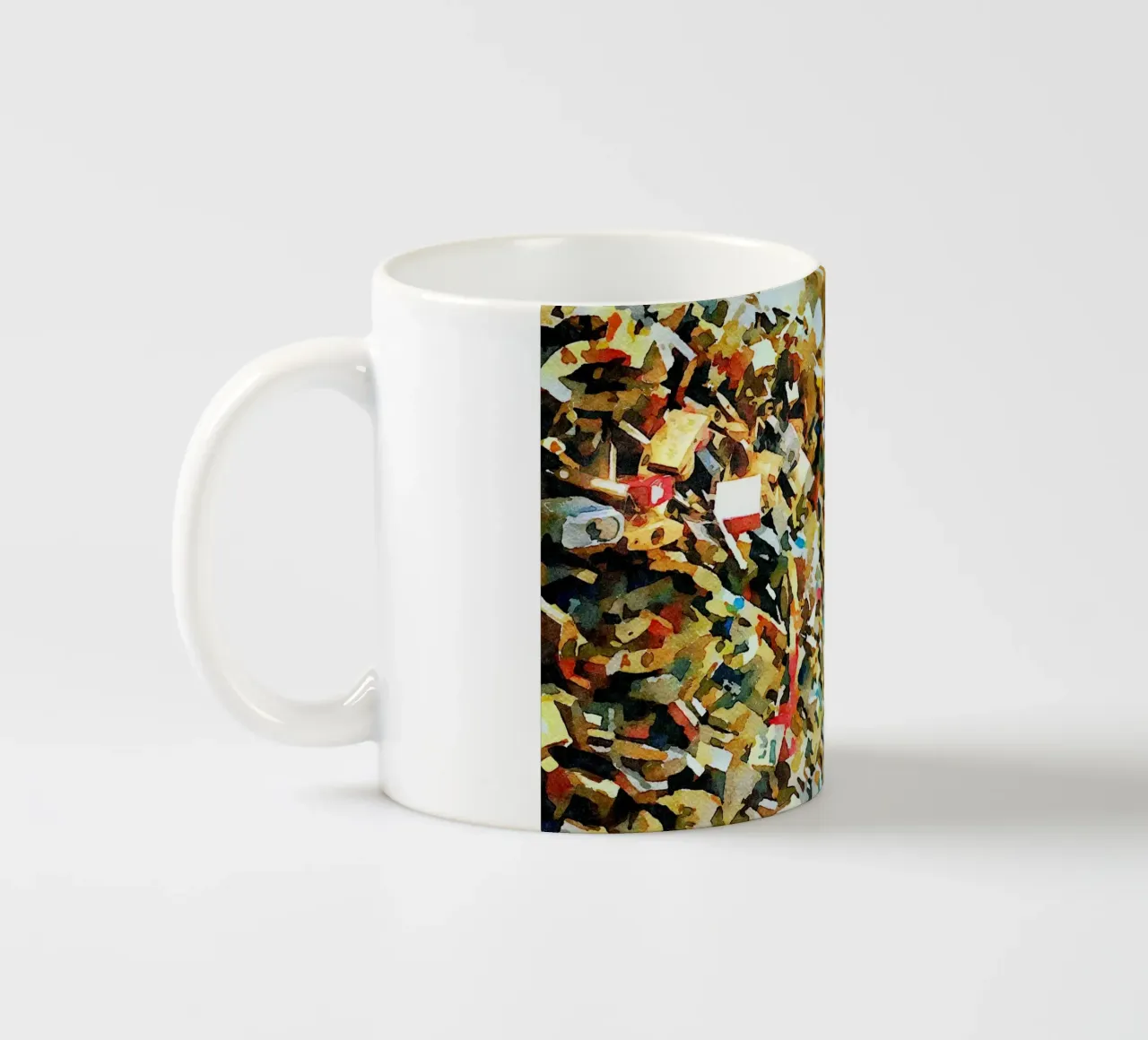 Amore a Parigi tazza in ceramica da Massimo Frascogna