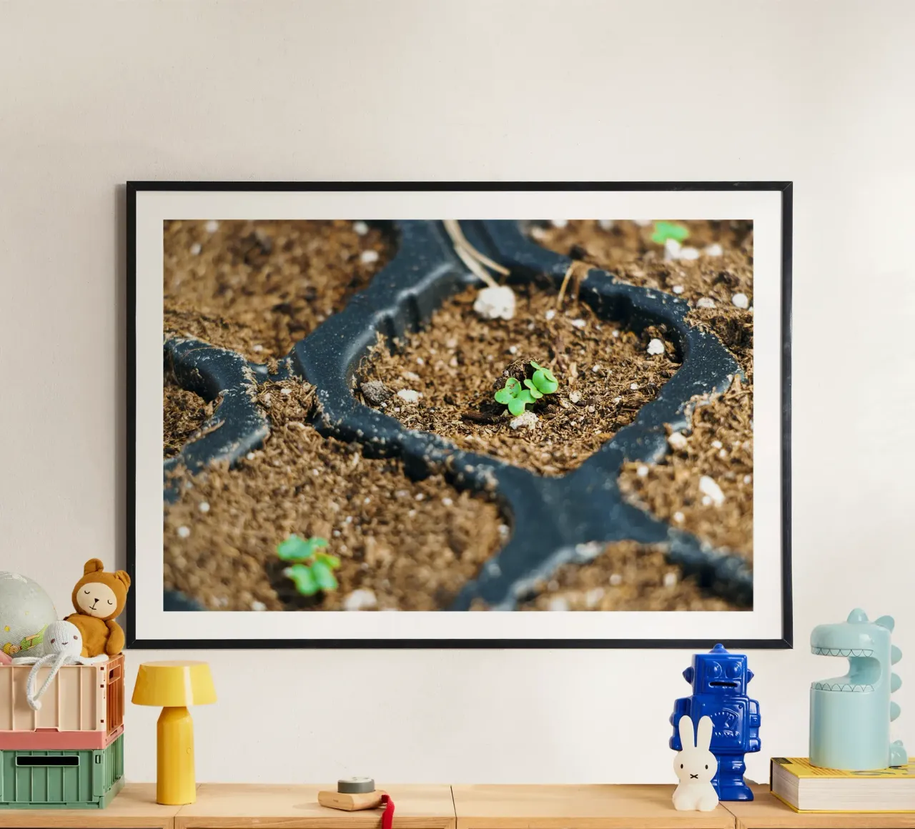 Tiny Beginnings - Zaailingen Fine Art Print hahnemühle van jay