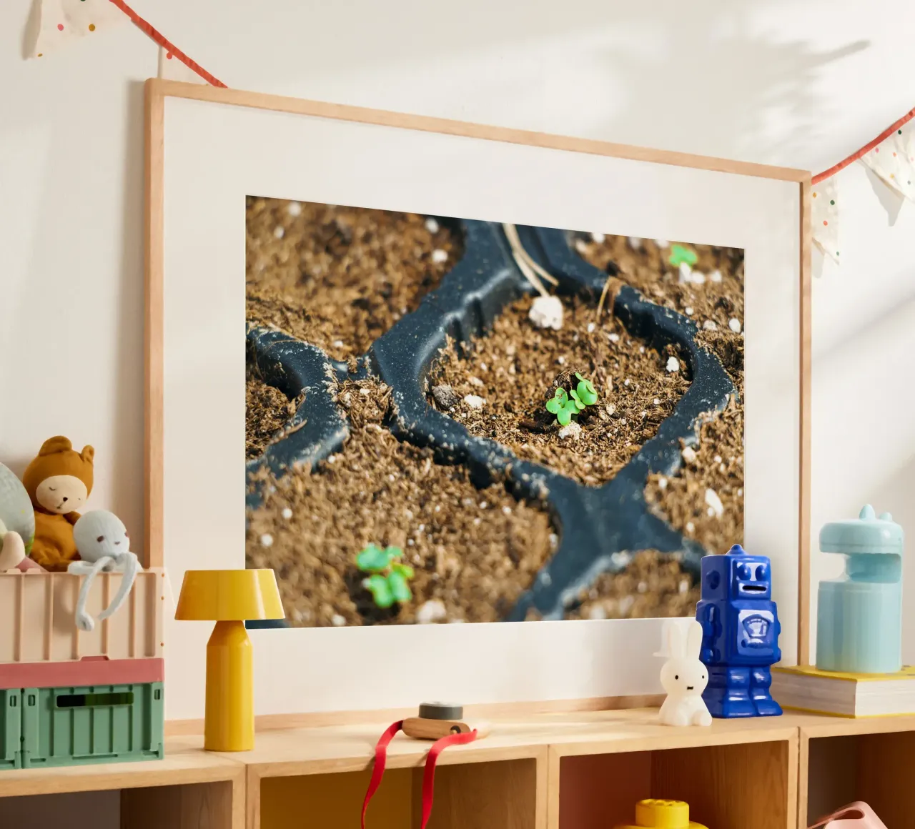 Tiny Beginnings - Zaailingen Fine Art Print hahnemühle van jay