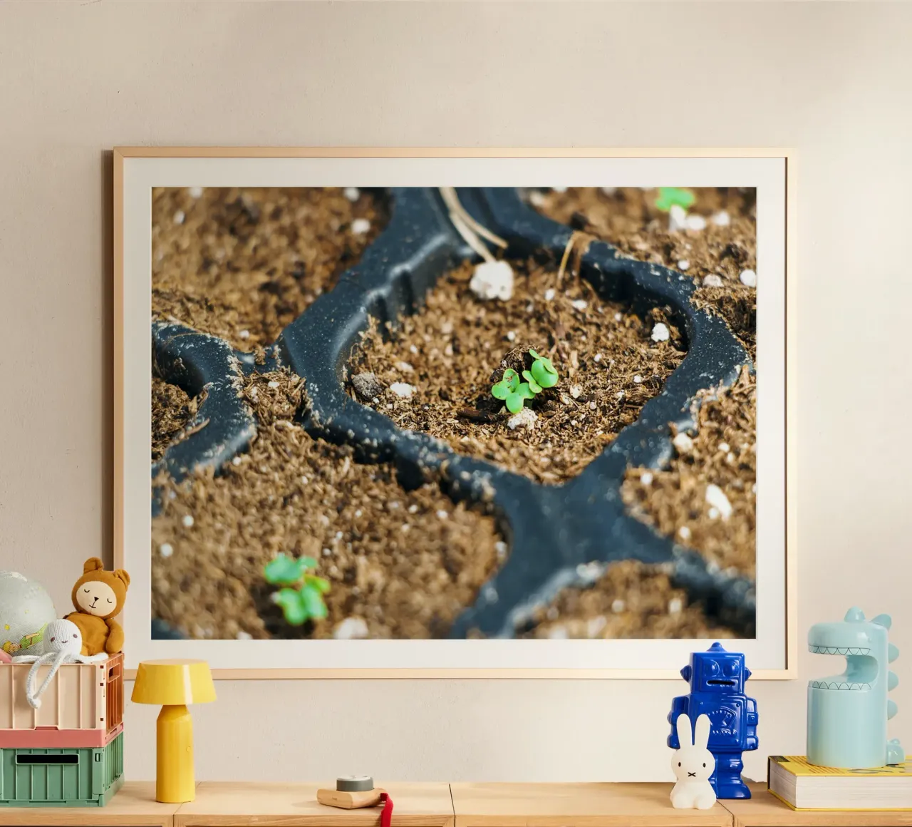 Tiny Beginnings - Zaailingen Fine Art Print hahnemühle van jay