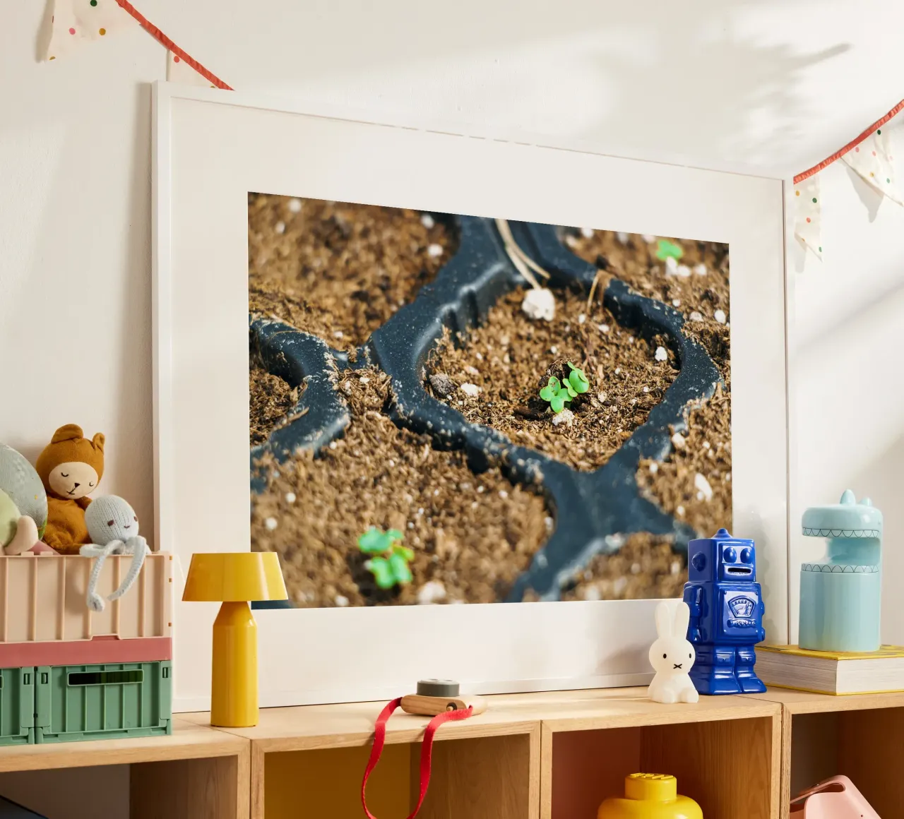 Tiny Beginnings - Zaailingen Fine Art Print hahnemühle van jay