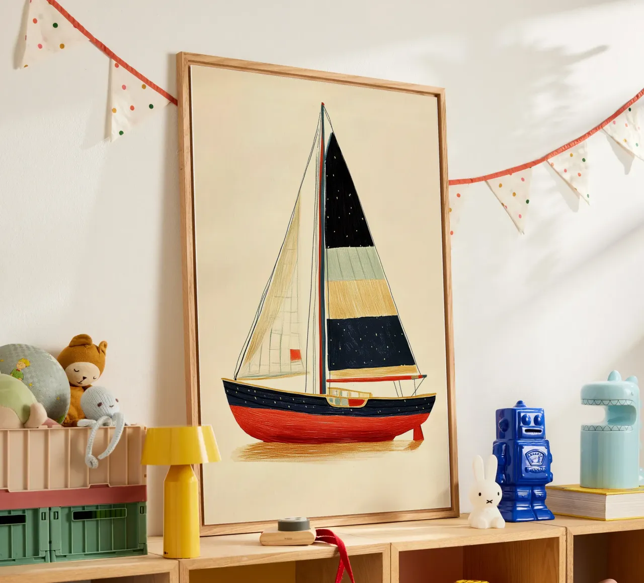 Barca a vela plexiglass da Curious Canvas