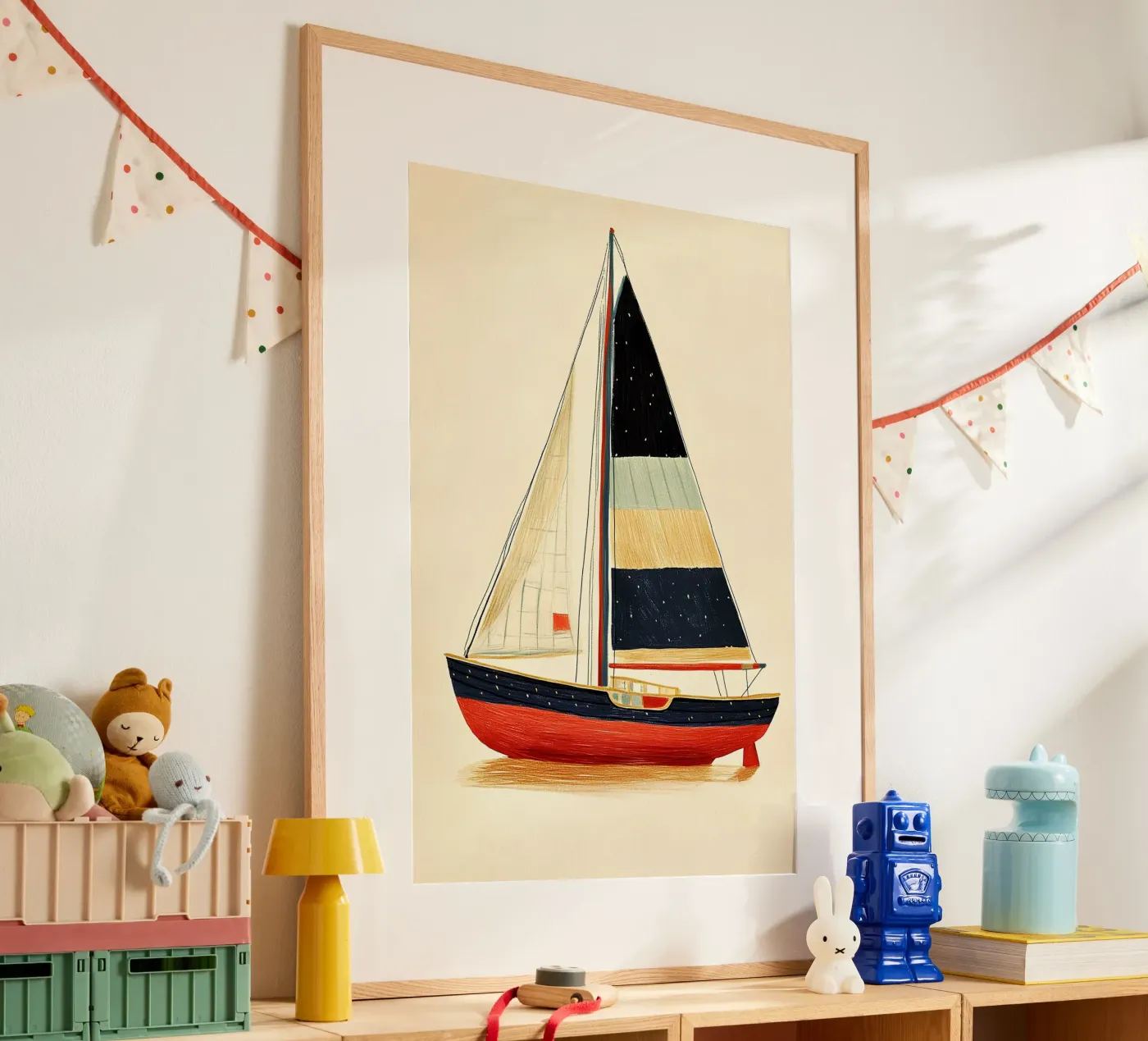 Sailboat poster by Curious Canvas