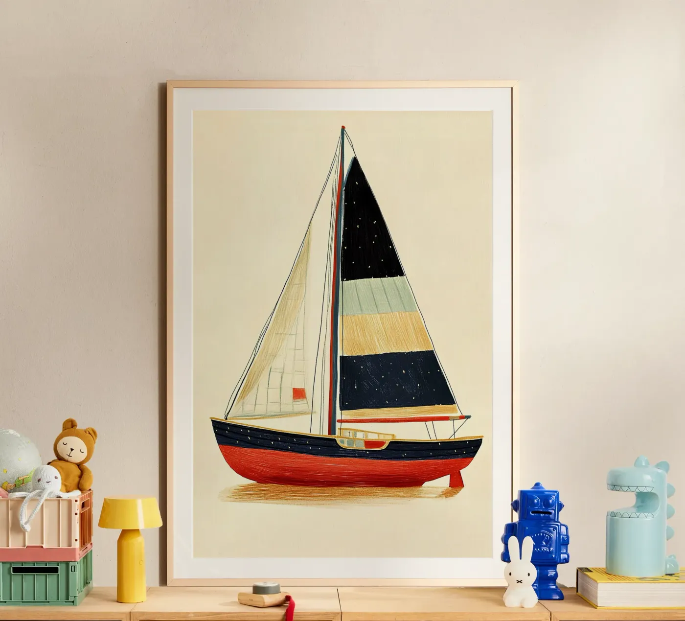 Sailboat poster by Curious Canvas
