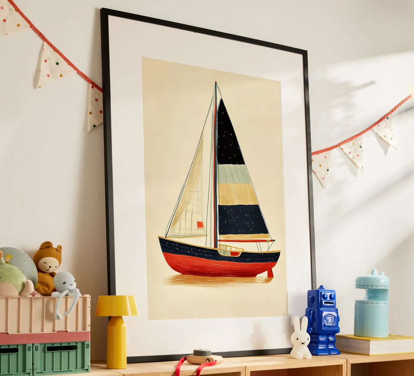 Sailboat poster by Curious Canvas