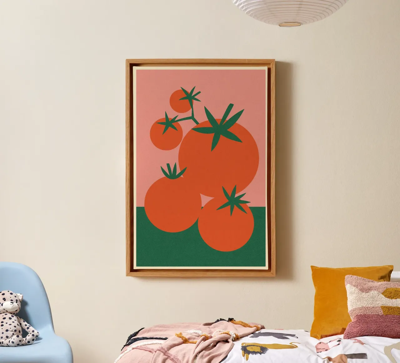 Pomodori tela con Cornice a cassetta da PurePeachStudio
