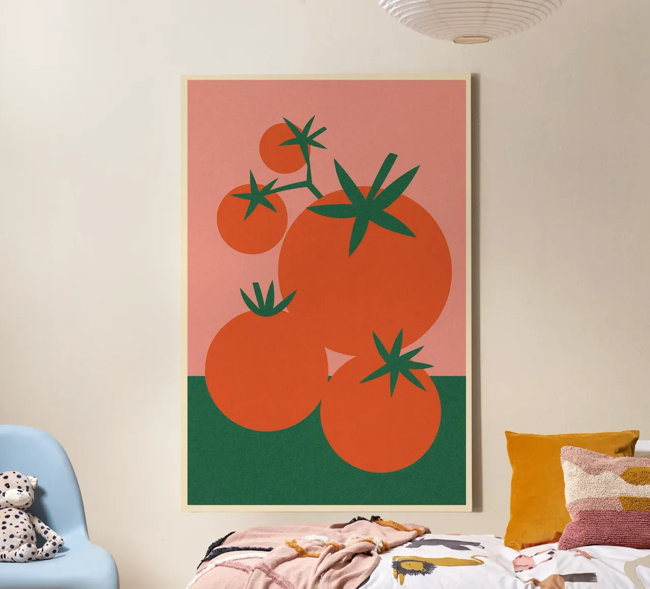 Pomodori tela con Cornice a cassetta da PurePeachStudio