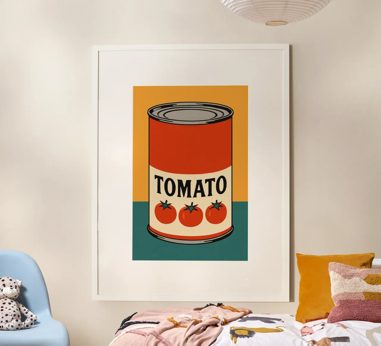 Lattina di pomodoro in stile retrò poster da PurePeachStudio