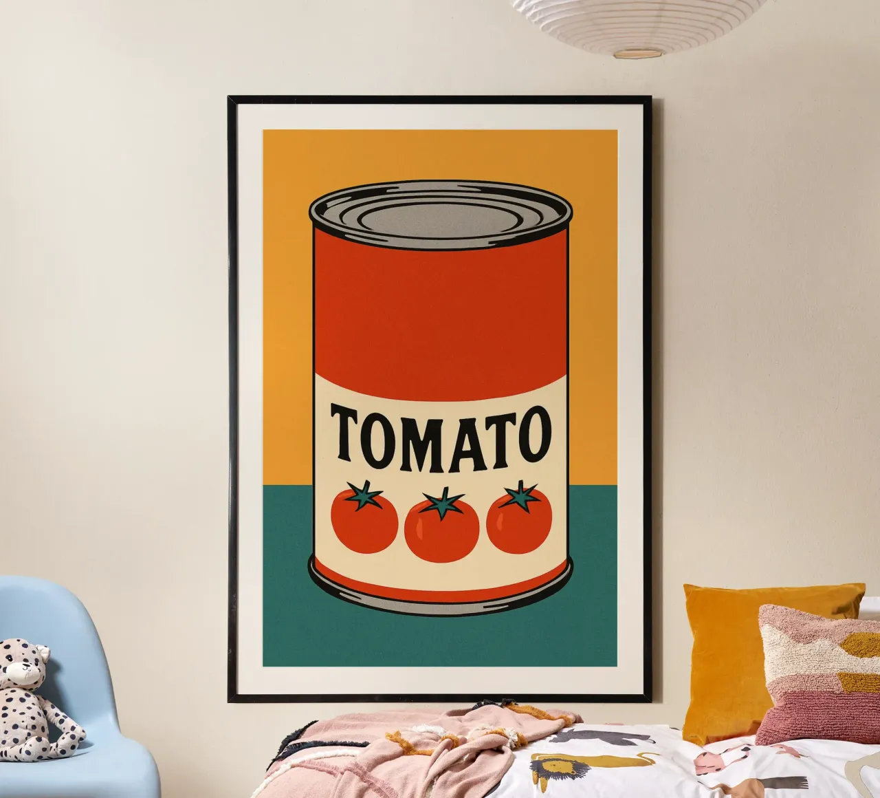 Lattina di pomodoro in stile retrò poster da PurePeachStudio