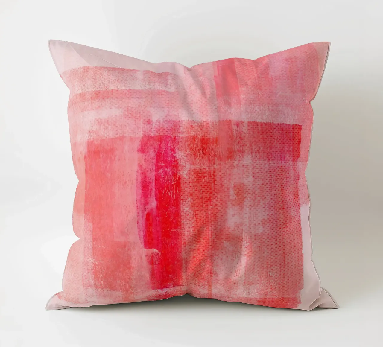 Surfaces 15 | Textured Red on Pink cuscino da sabidussi