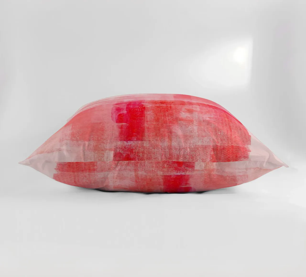 Surfaces 15 | Textured Red on Pink cuscino da sabidussi