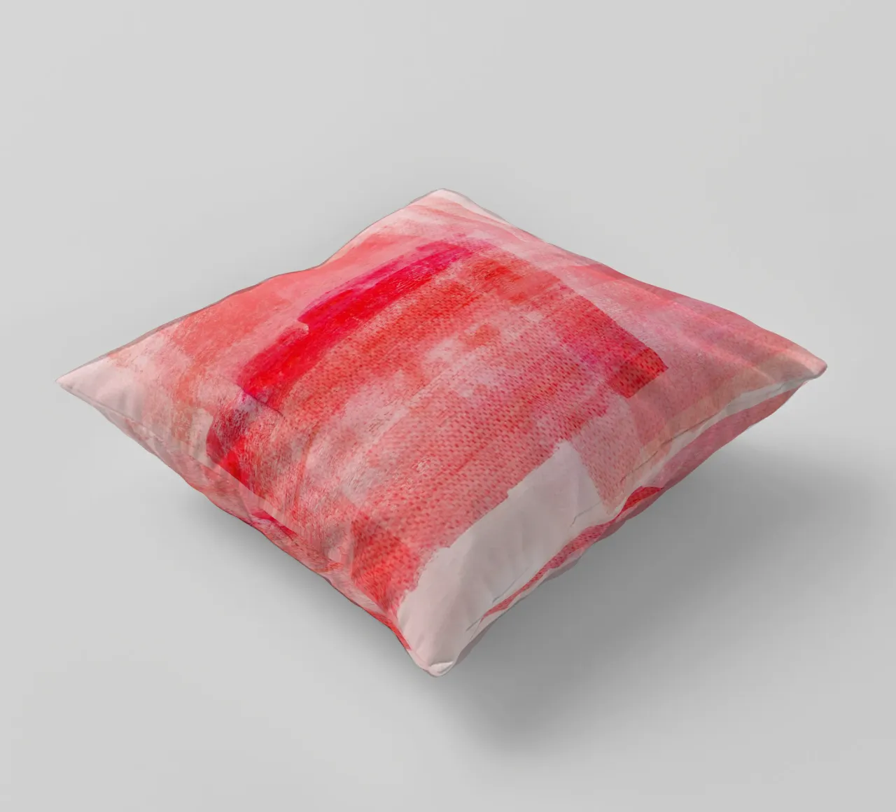 Surfaces 15 | Textured Red on Pink cuscino da sabidussi