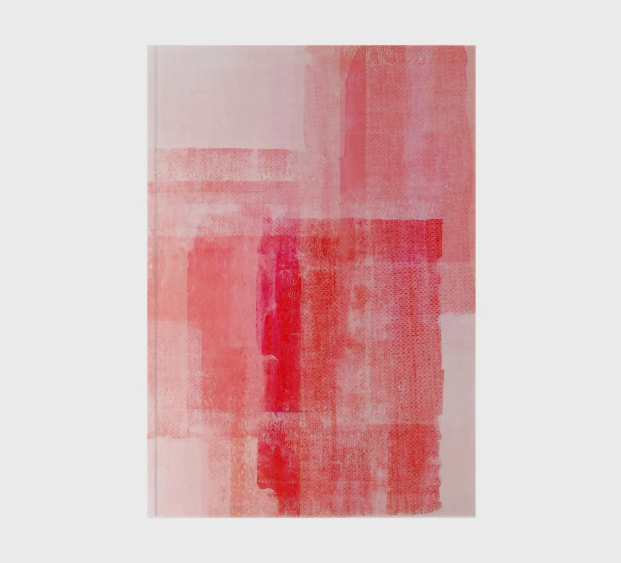 Surfaces 15 | Textured Red on Pink notebook by sabidussi
