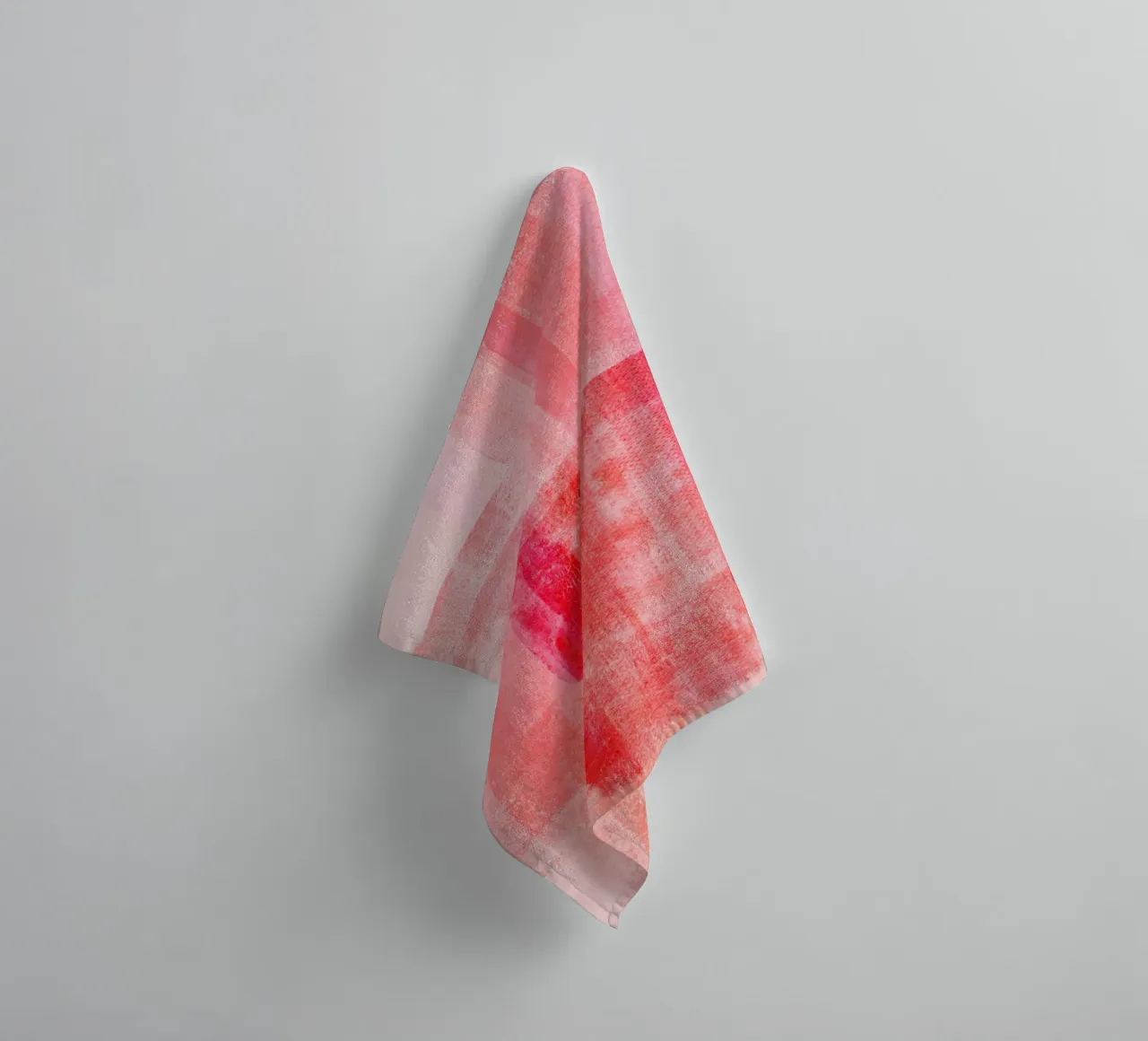 Surfaces 15 | Textured Red on Pink asciugamano da bagno da sabidussi