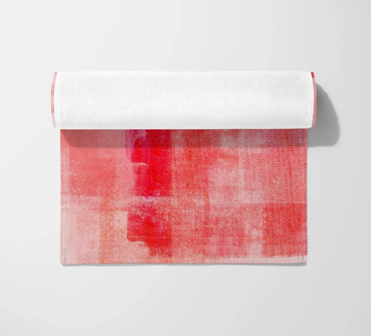 Surfaces 15 | Textured Red on Pink telo mare da sabidussi