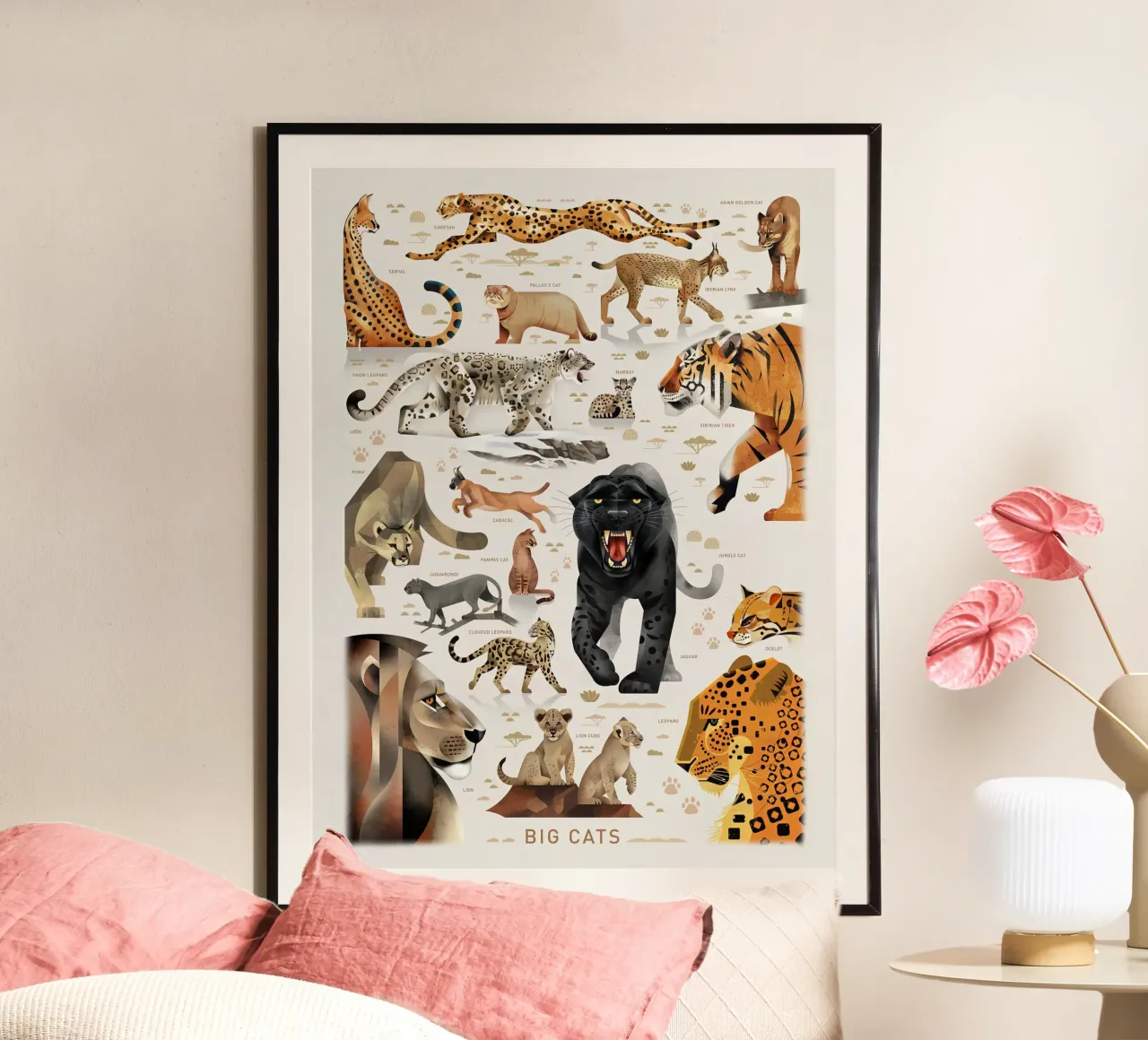 Stampa Big Cats II poster da MelisaArt