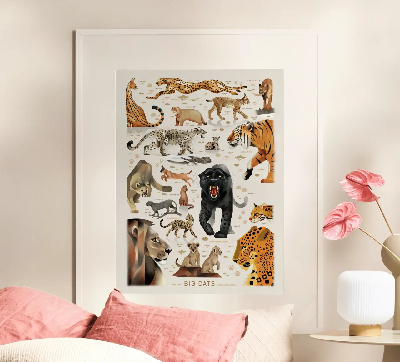 Stampa Big Cats II poster da MelisaArt