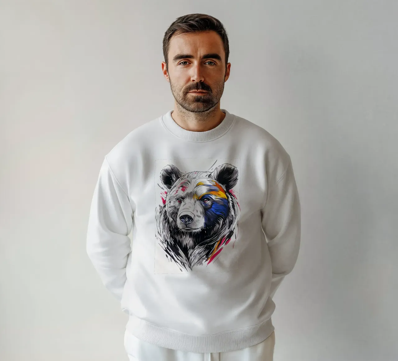 Orso animale felpa da Justyna Jaszke JBJart