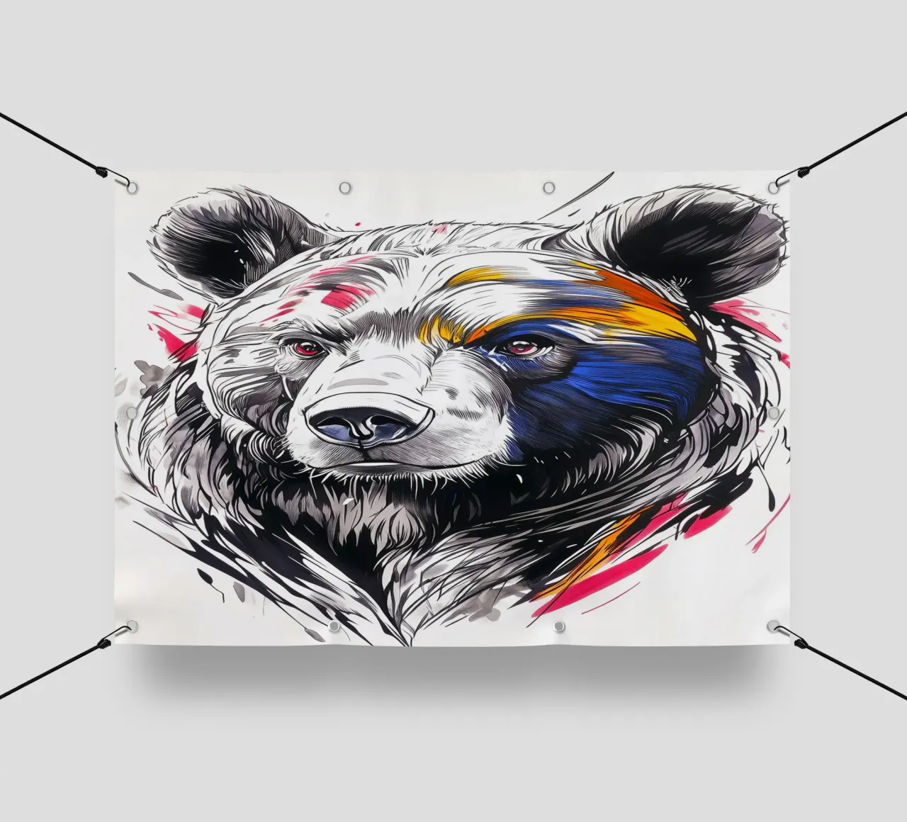 Orso animale telo in pvc da Justyna Jaszke JBJart