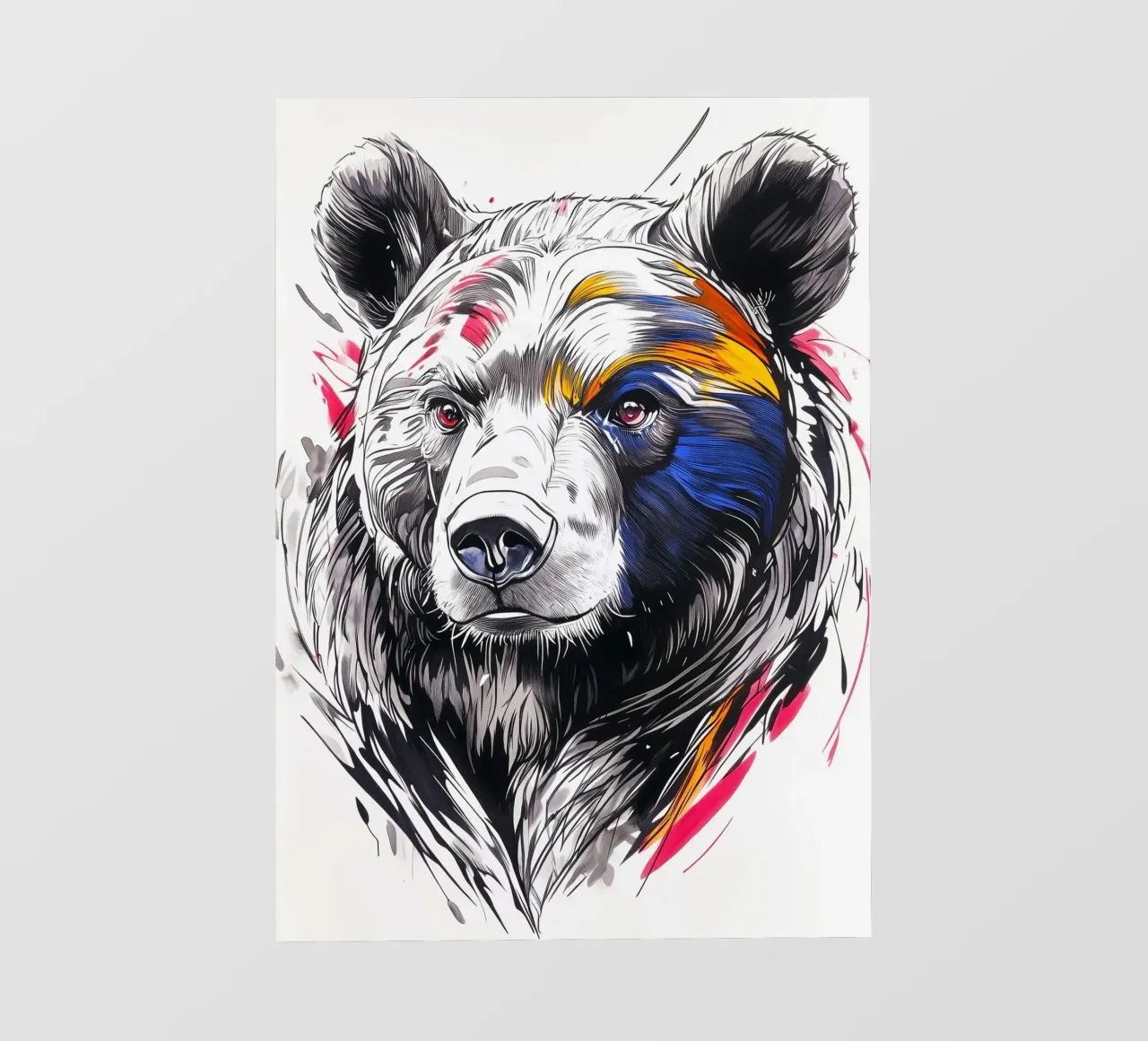 Orso animale telo in pvc da Justyna Jaszke JBJart