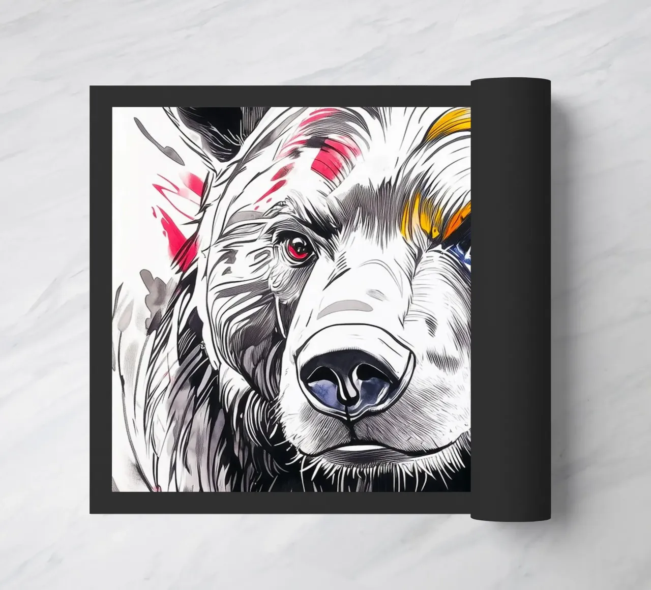 Orso animale zerbino da Justyna Jaszke JBJart