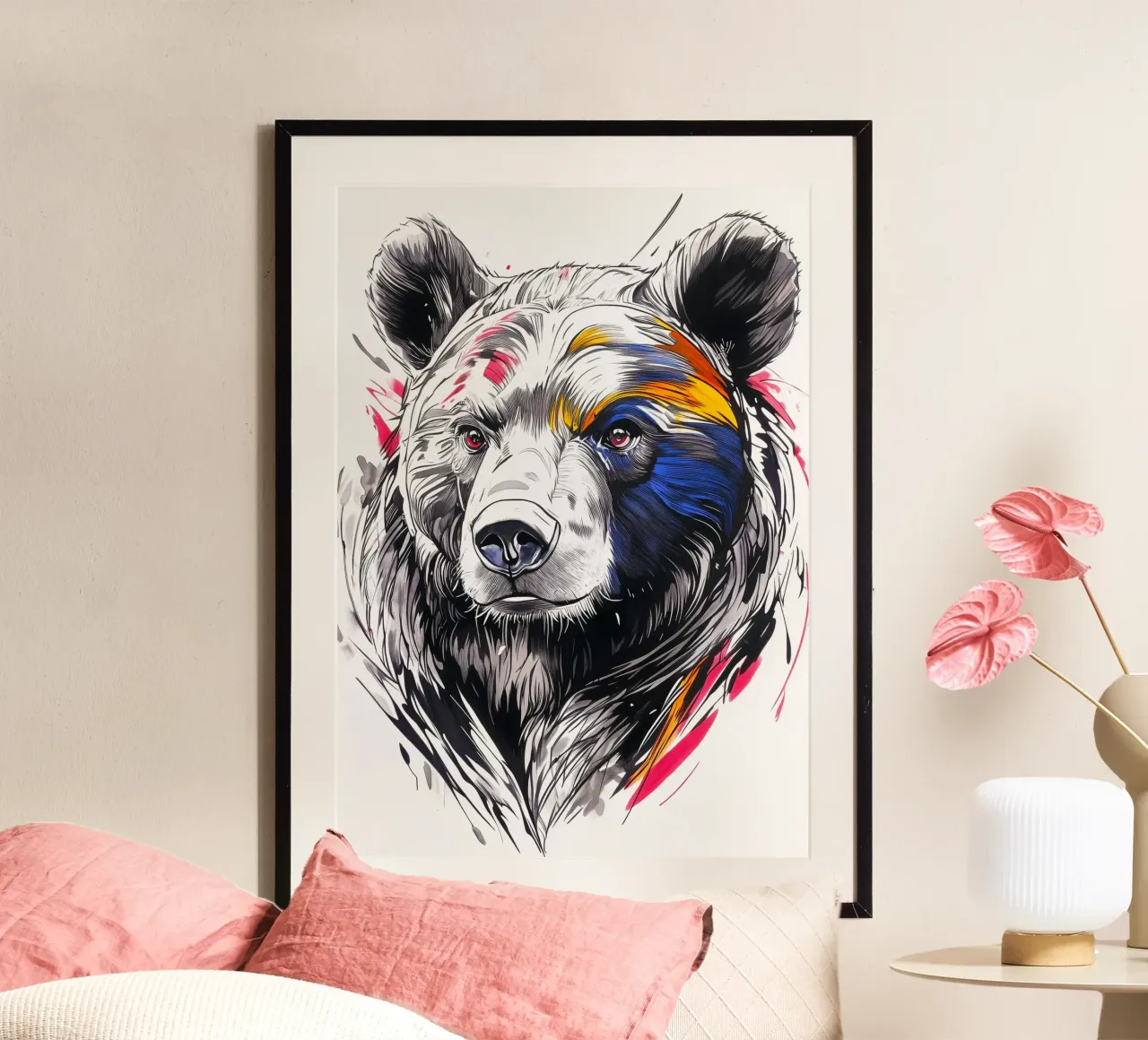Orso animale poster da Justyna Jaszke JBJart