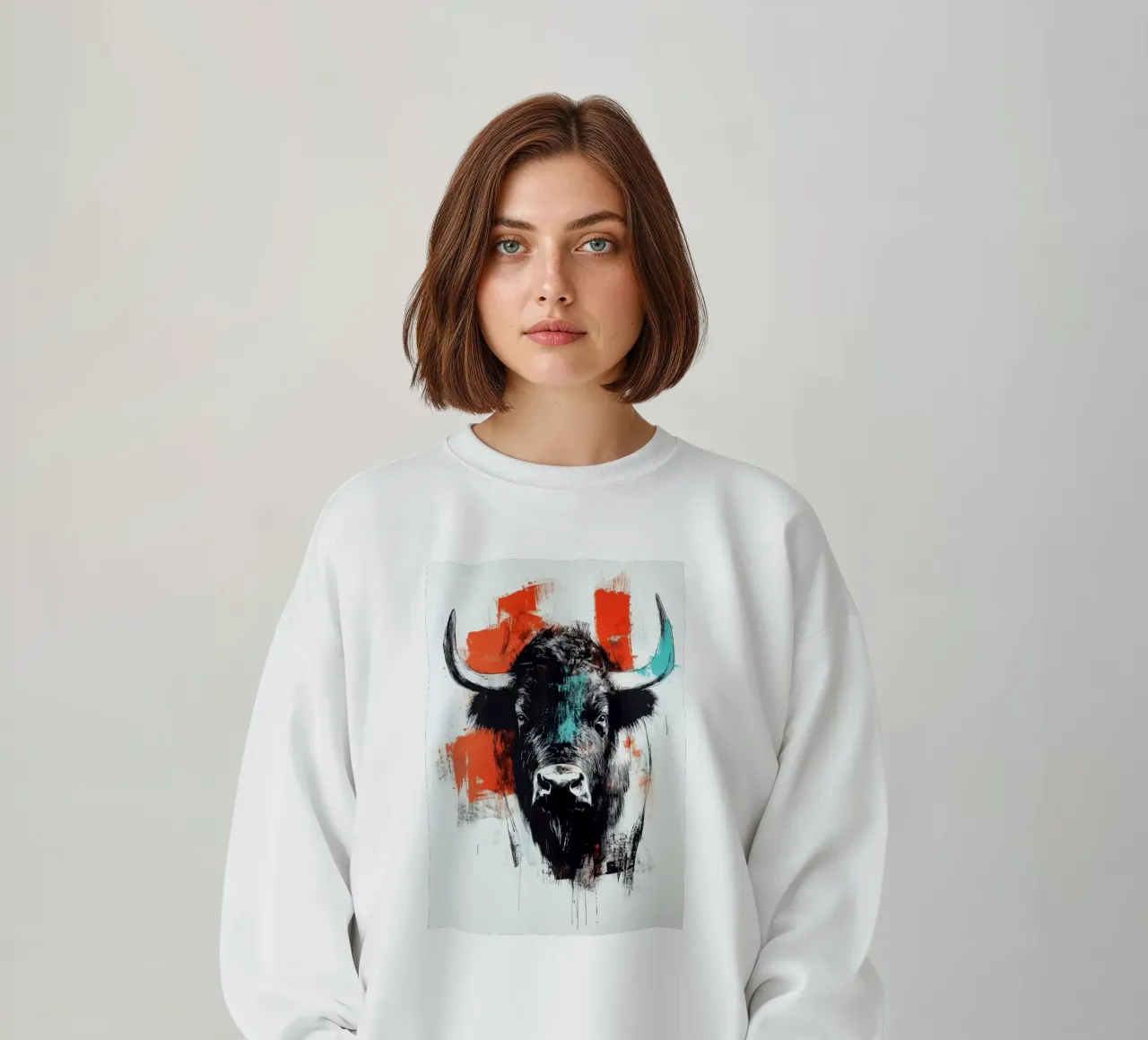 Animale bisonte felpa da Justyna Jaszke JBJart
