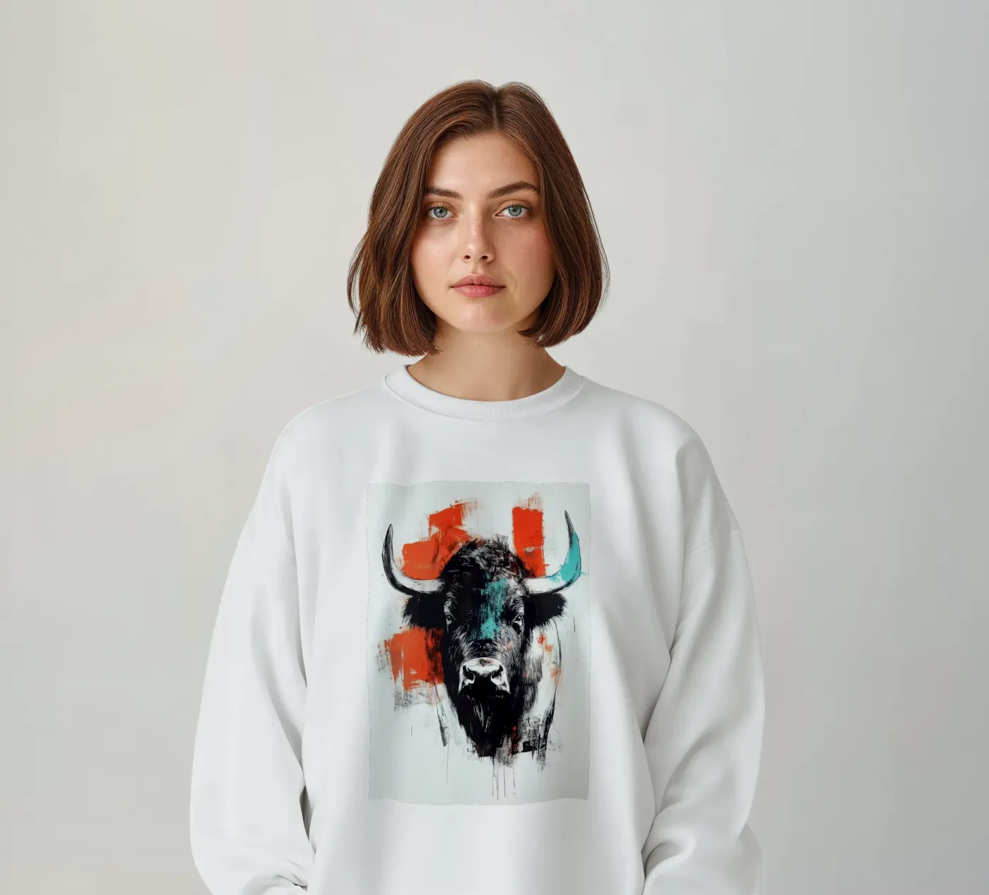 Animale bisonte felpa da Justyna Jaszke JBJart