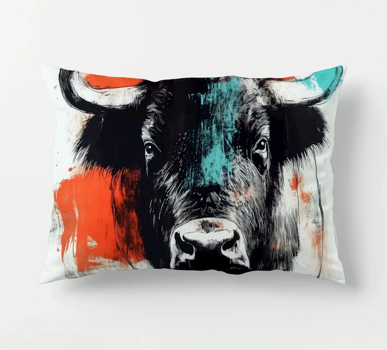 Animale bisonte cuscino da Justyna Jaszke JBJart