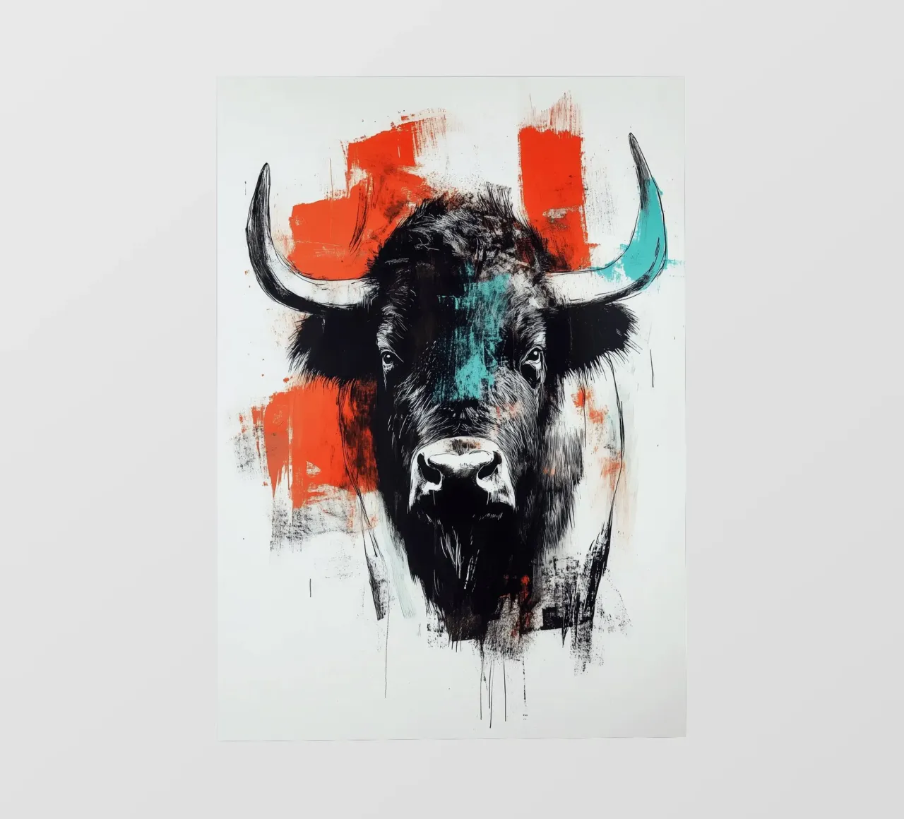 Animale bisonte pellicola backlit da Justyna Jaszke JBJart