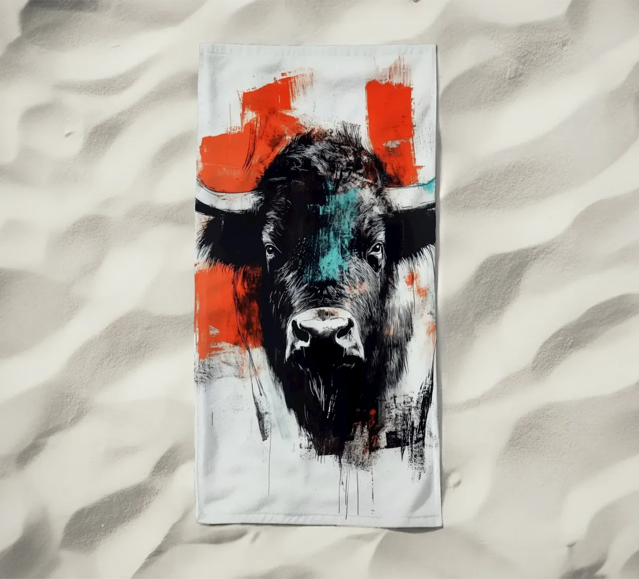 Animale bisonte telo mare da Justyna Jaszke JBJart