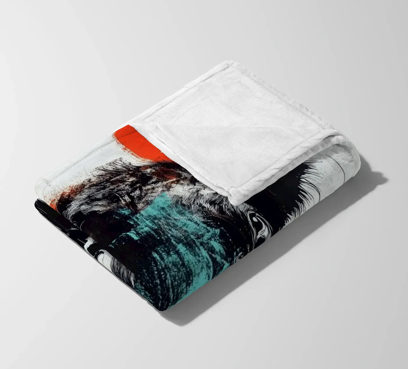 Animal bison Fleecedecke von Justyna Jaszke JBJart